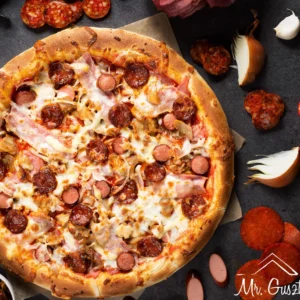 Húsimádó pizza