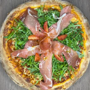 Serrano sonka pizza